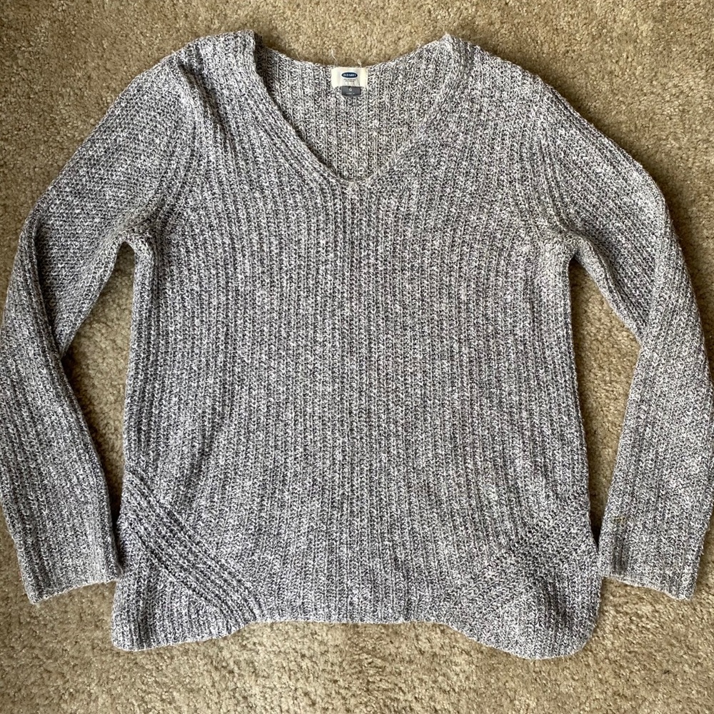 Cozy Gray Knit Sweater